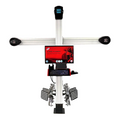 Katool KT-AV6 PRO 3D four-wheel aligner full front view with electro column and camera beam
