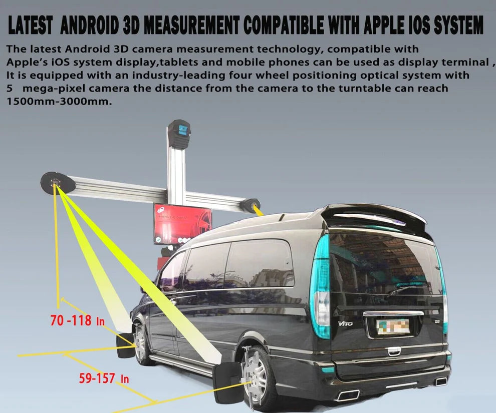 Katool KT-AV9 PRO 3D Four Wheel Aligner — Professional Wheel Alignment System