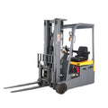 Xilin 3-wheel electric forklift with front forks, gray body