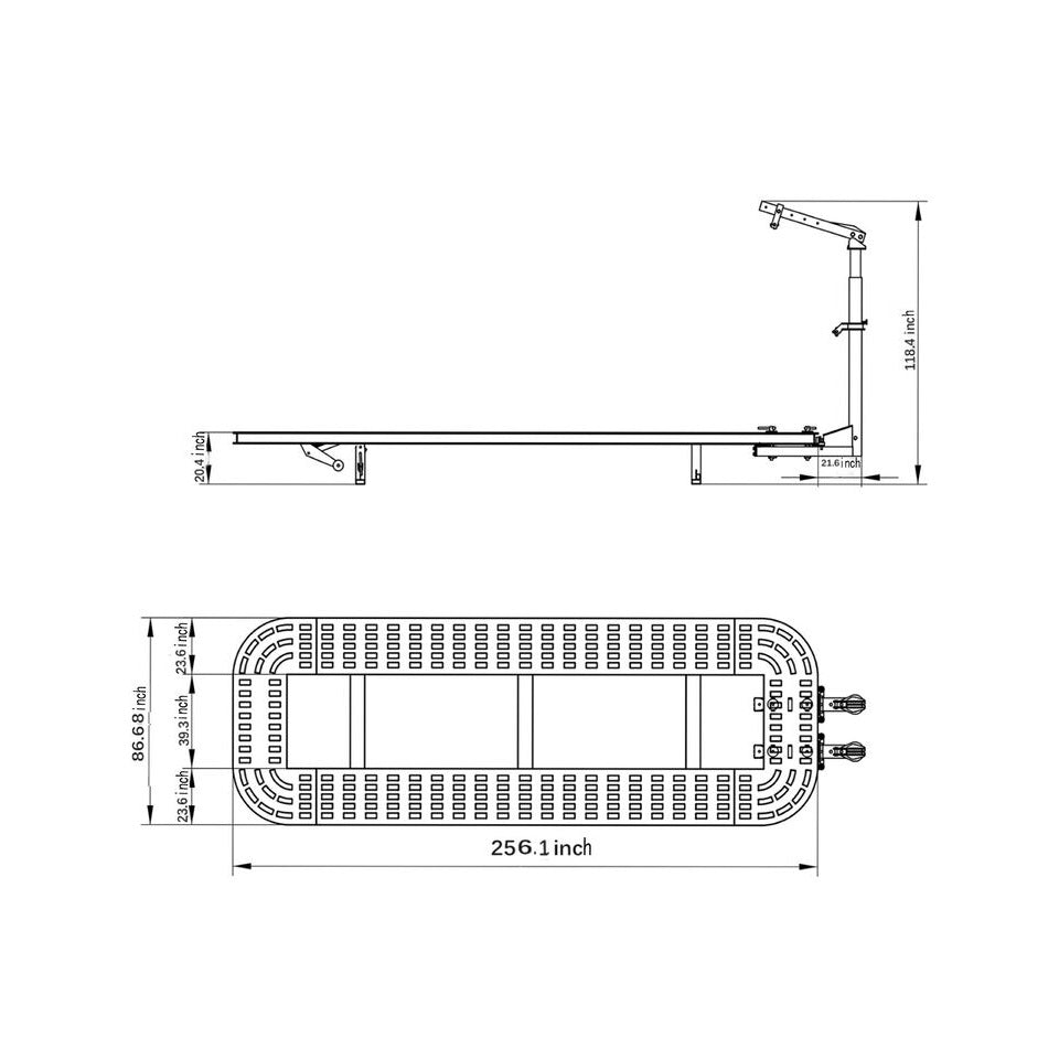 Katool KT-299U 22 Ft 4-Tower Auto Body Frame Machine — Clamps, Hooks & Tools Included