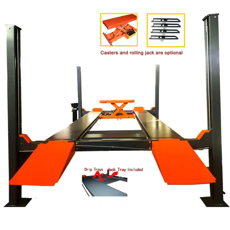1. 11,000 lb 4-post vehicle lift - KT-4H110 CE certified car lift front view