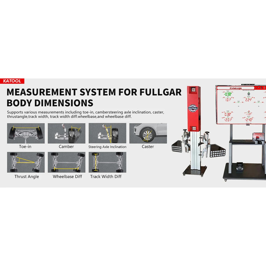 Katool KT-5DA 5D Four Wheel Aligner — Professional Wheel Alignment System