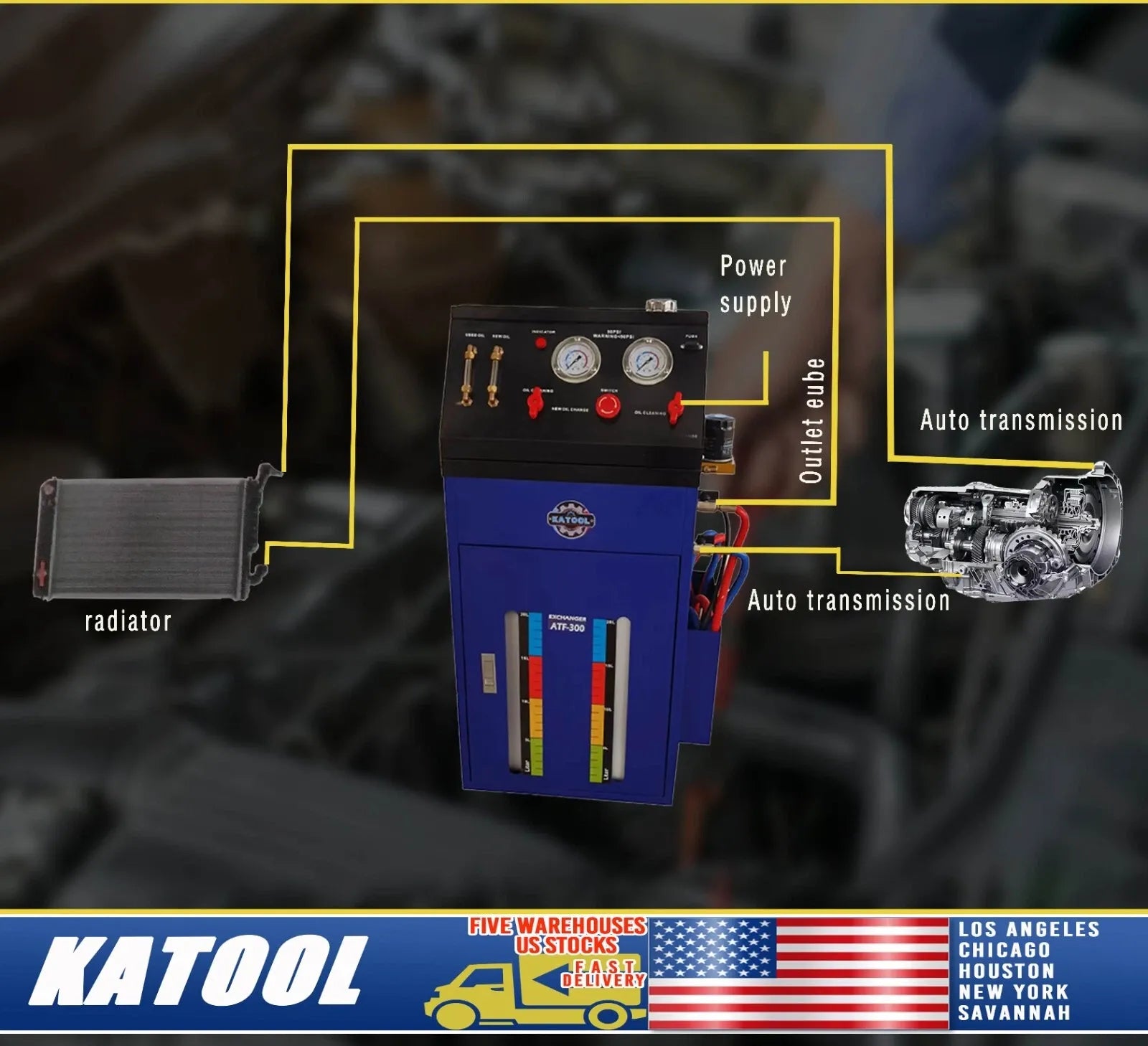 KATOOL KT-ATF 12V Auto Transmission Fluid Oil Exchange Flush Cleaning Machine