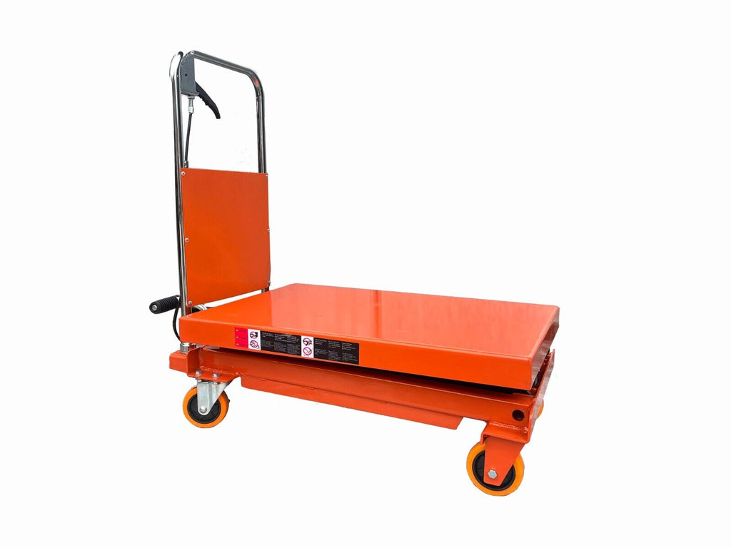 KATOOL KT-CT330 Hydraulic Lift Table Cart – 330 lbs Manual Scissor Lift Table