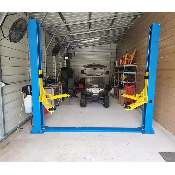 4. H105 super quality 2-post lift showing safety features