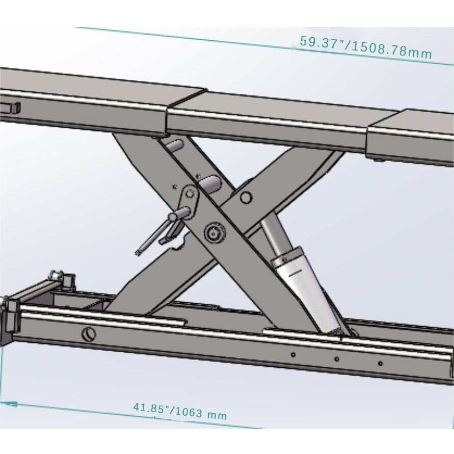 Capacity 5000lbs Rolling Jack for 4-Post Lift KT-4H110/4H950/4H850 Katool