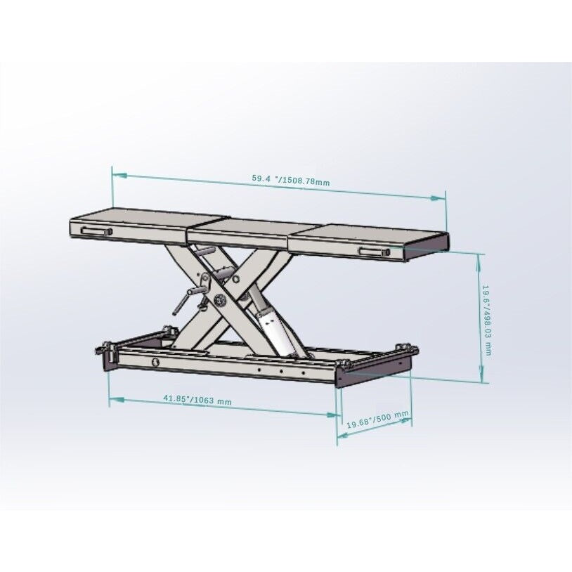 Capacity 5000lbs Rolling Jack for 4-Post Lift KT-4H110/4H950/4H850 Katool