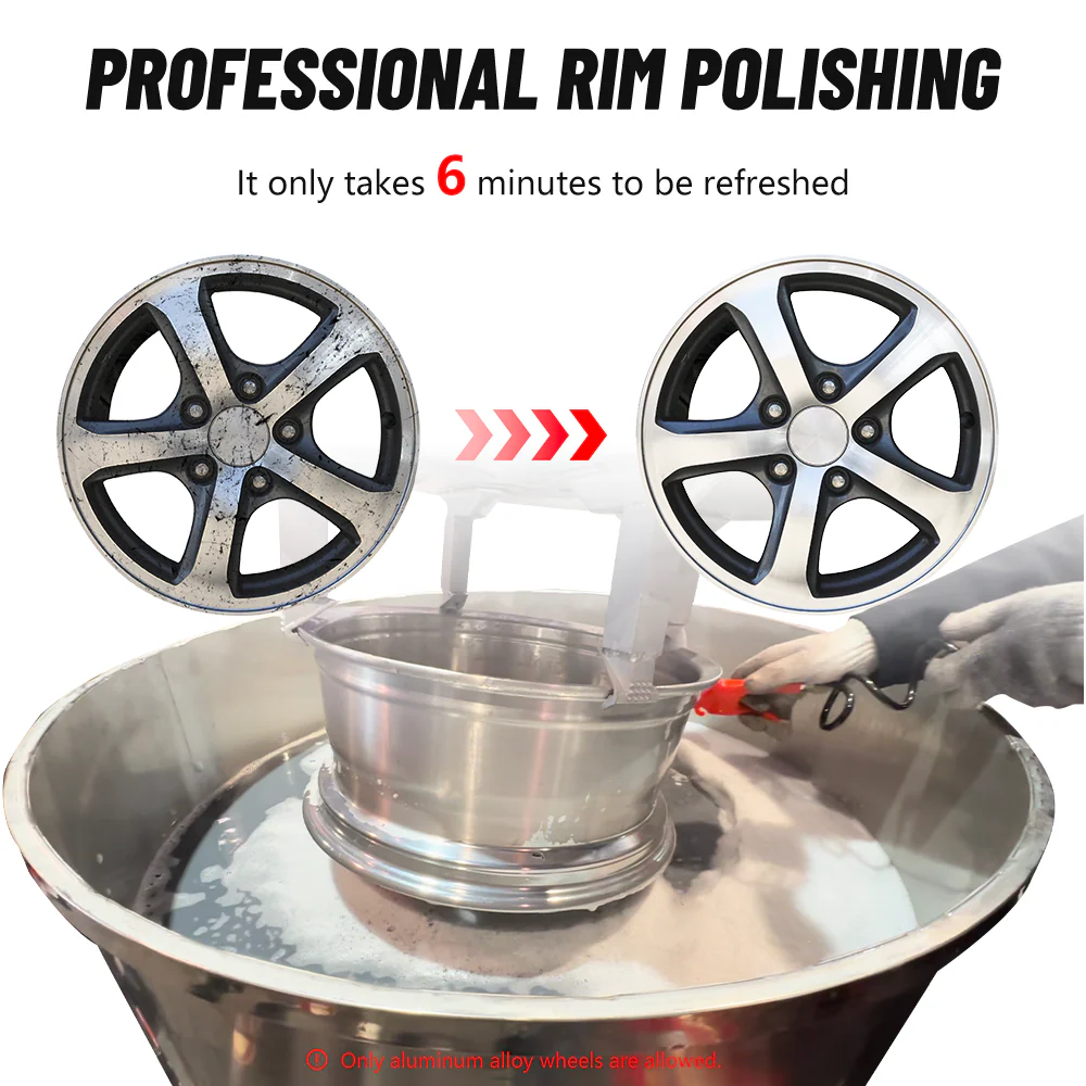 Katool KT-RPM80 Rim Polishing Machine — Restore Aluminum Alloy Wheels to Mirror Finish