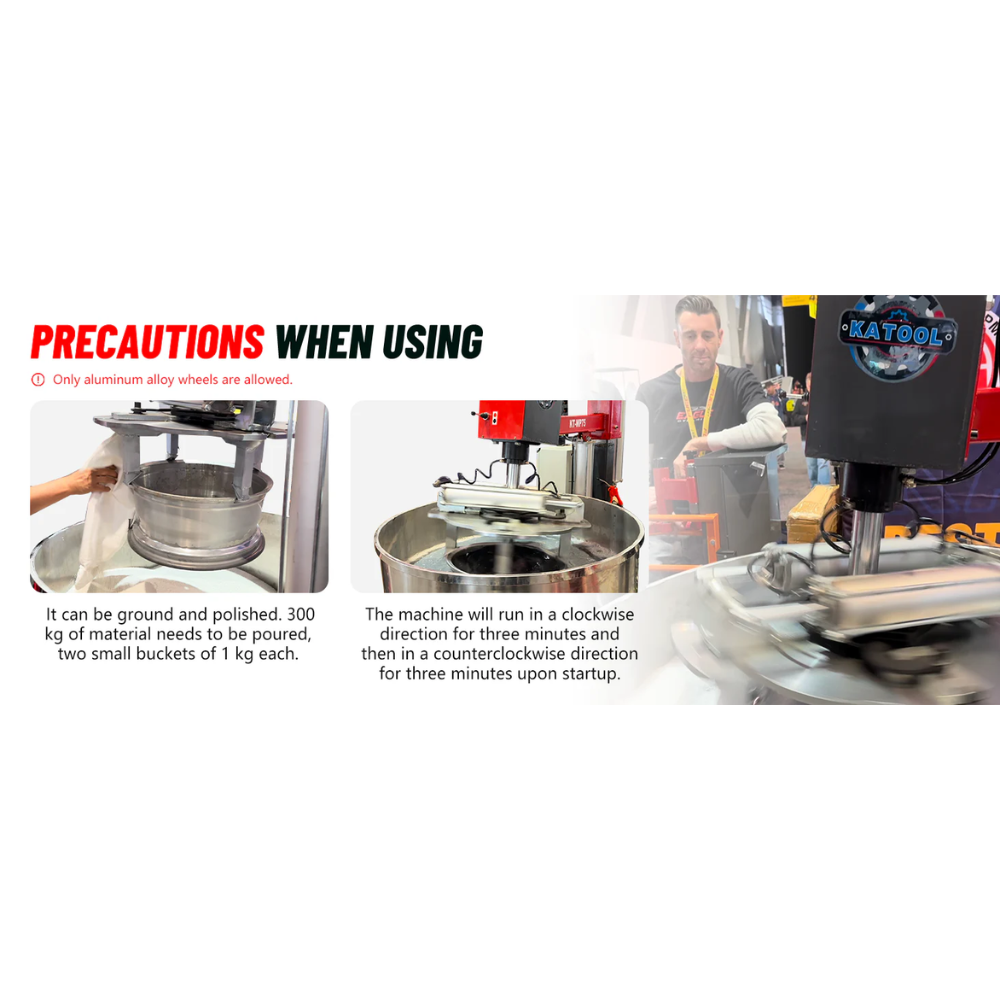 Katool KT-RPM80 Rim Polishing Machine — Restore Aluminum Alloy Wheels to Mirror Finish