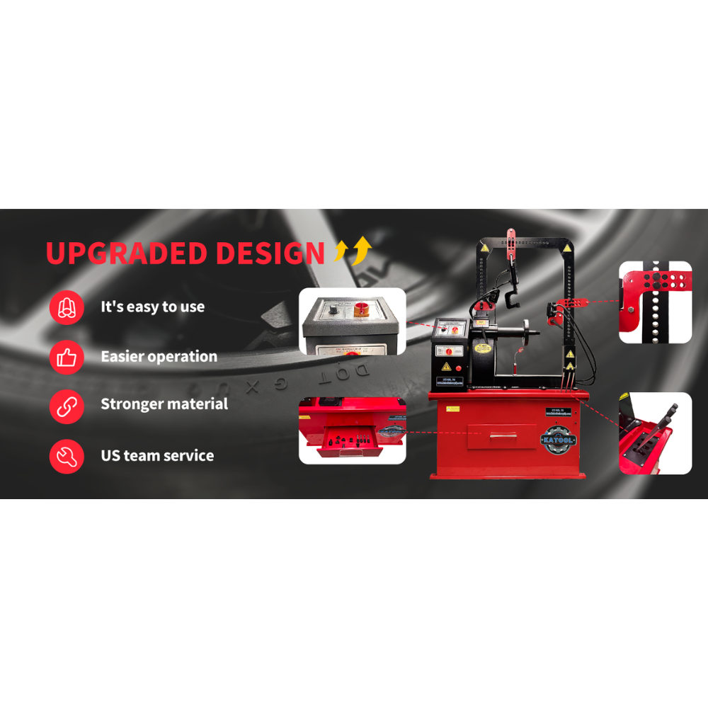 Katool KT-WL70 Rim Straightener & Lathe — 2-in-1 Hydraulic Wheel Repair Machine (10"–22.5")