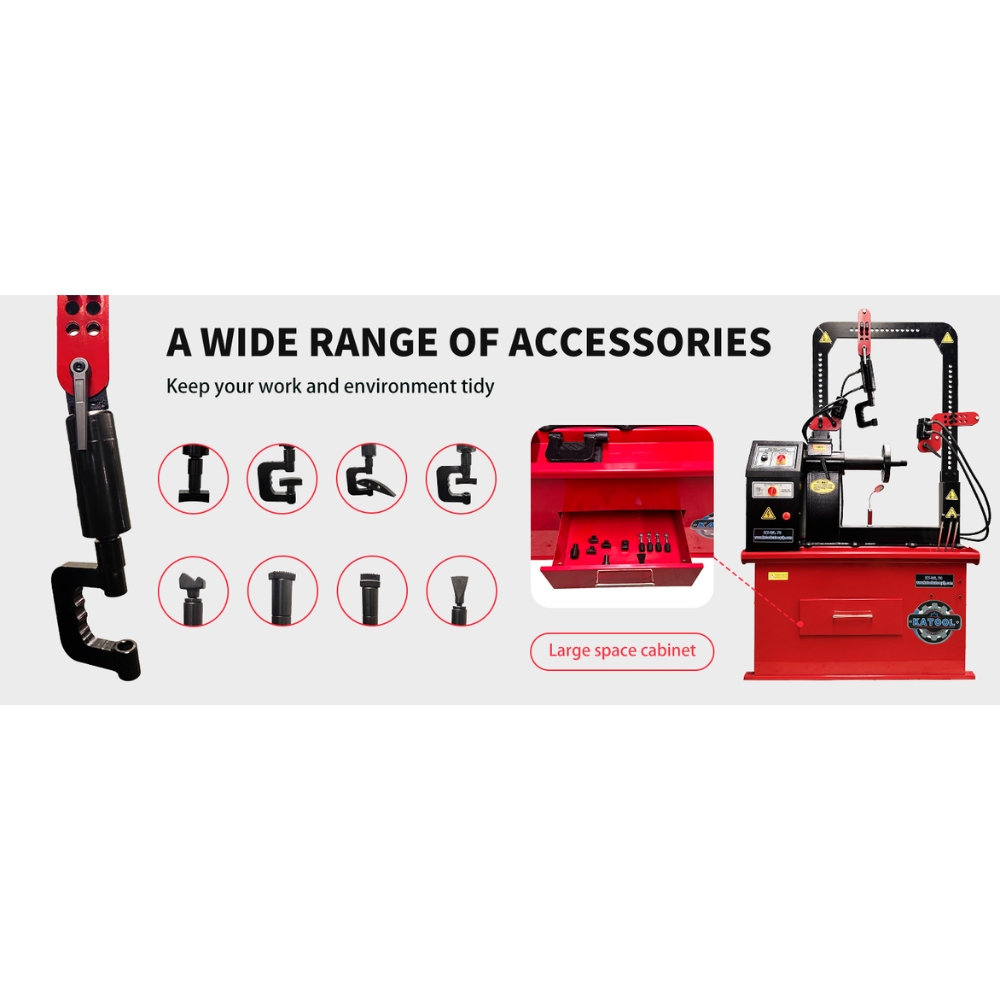Katool KT-WL70 Rim Straightener & Lathe — 2-in-1 Hydraulic Wheel Repair Machine (10"–22.5")