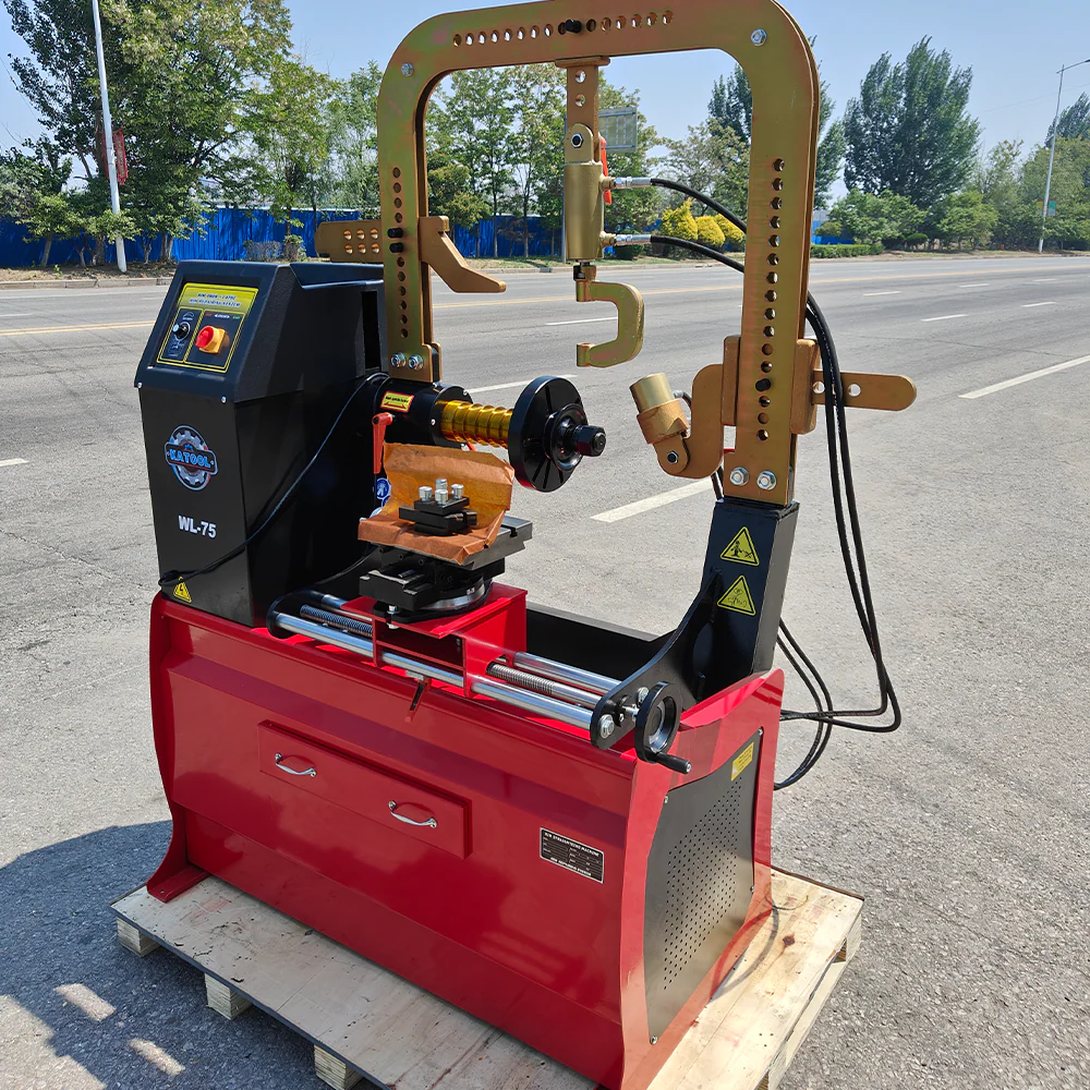 Katool KT-WL75 Rim Repair Machine — 2-in-1 Hydraulic Wheel Straightener & Lathe (10"–26")