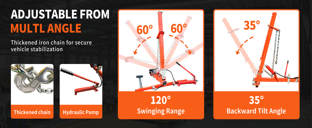 Katool KT-YA260 Auto Body Puller Frame Straightener — 10-Ton, Free Shipping