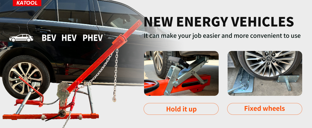 Katool KT-YA260 Auto Body Puller Frame Straightener — 10-Ton, Free Shipping