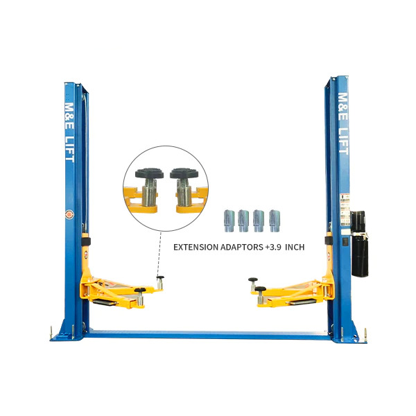 1. 10,000 lb 2-post auto lift - H1000 CE approved car hoist front view