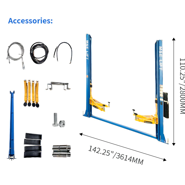 7. CE approved car lift with dual safety features