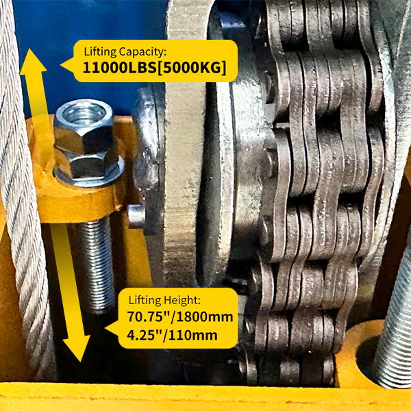 5. 11,000 lb capacity premium lift for commercial facilities