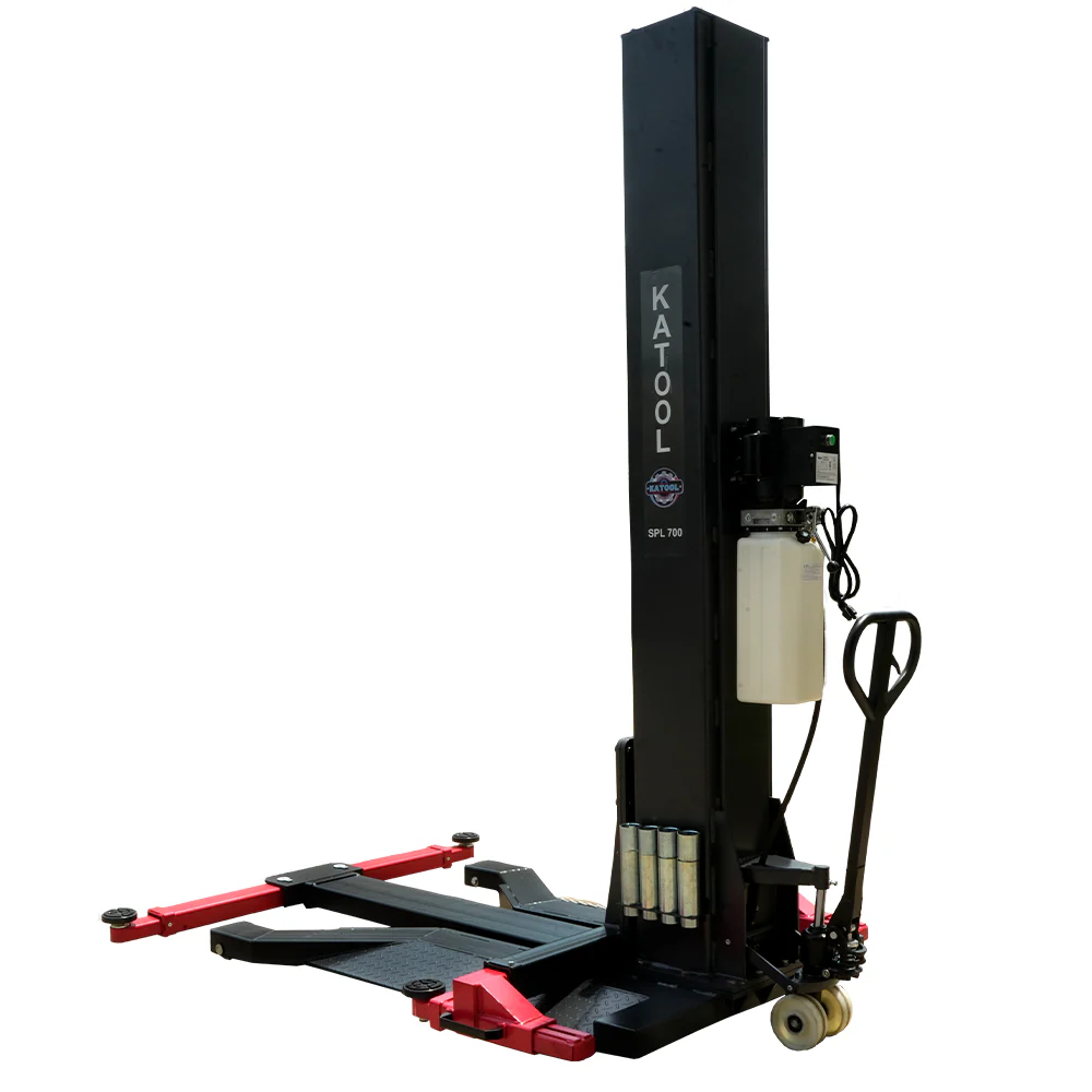 18. 7,000 lb portable car lift with complete lifting system
