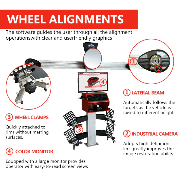 Katool KT-AV533 3D Four Wheel Aligner - Professional Alignment Machine