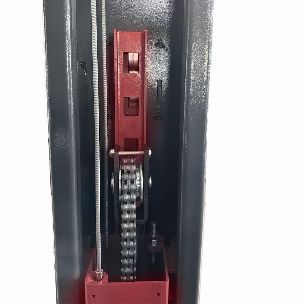 4. Single lock release system on 2-post car lift