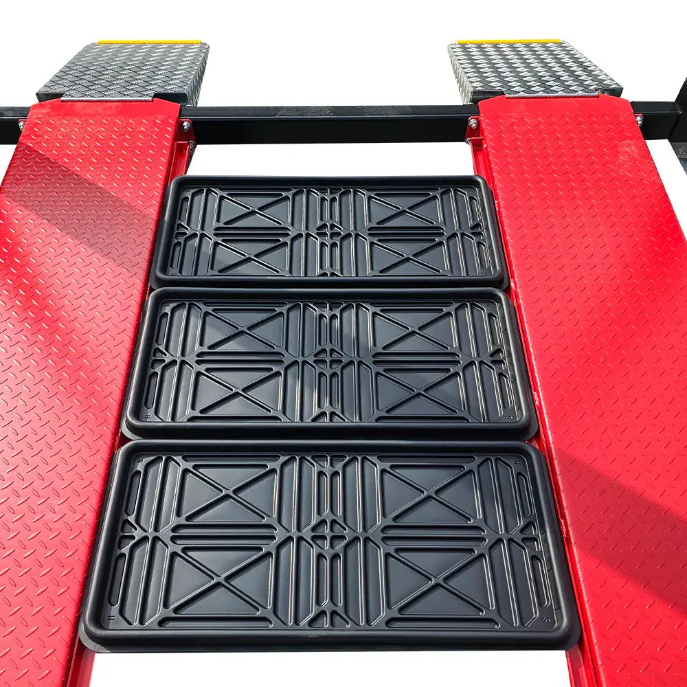 5. 9,500 lb capacity lift showing storage configuration