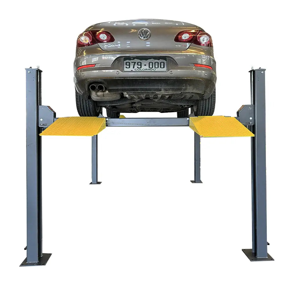 1. 8,500 lb 4-post parking lift with casters - KT-4H850 front view