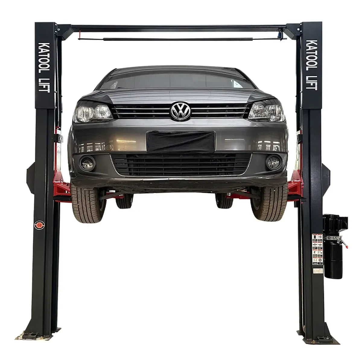 2. Commercial-grade 2-post lift with 73 inch lifting height