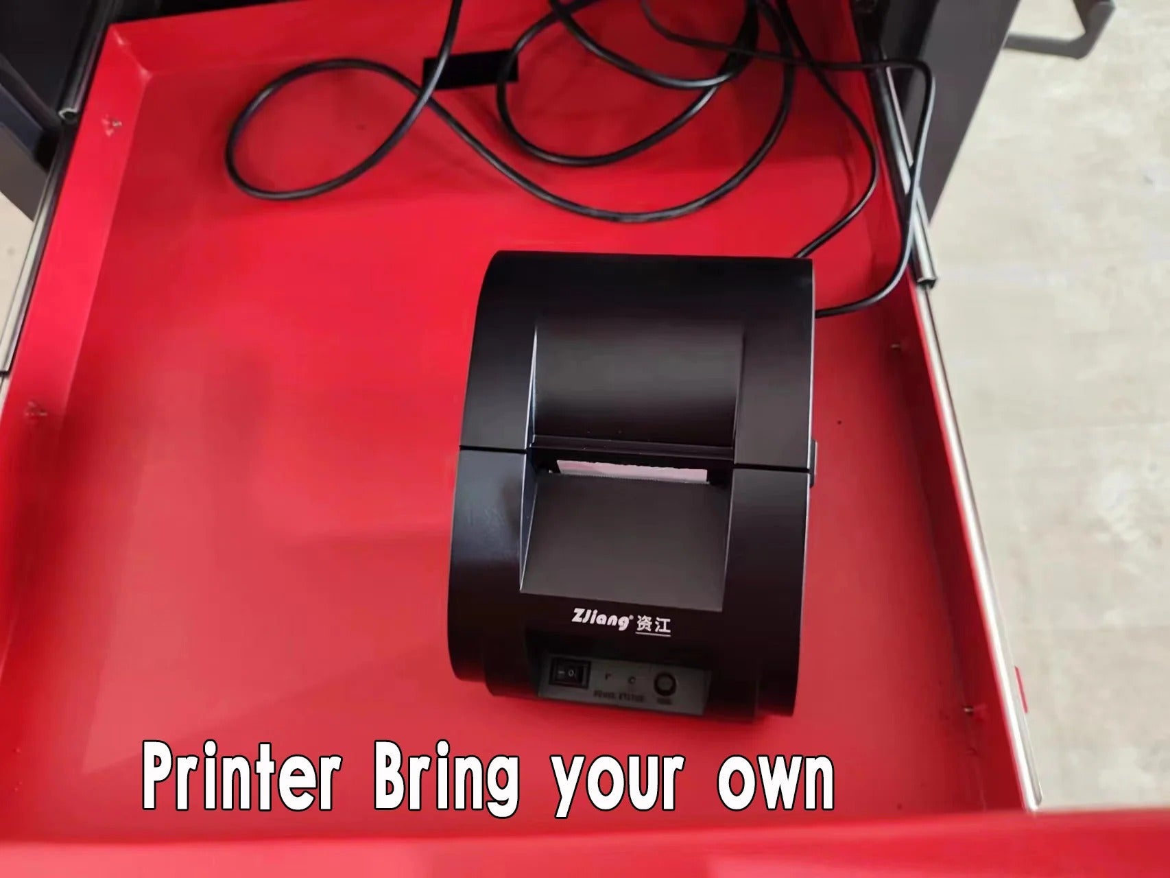 Katool KT-AV6 PRO — thermal printer shown for reference only, not included with purchase
