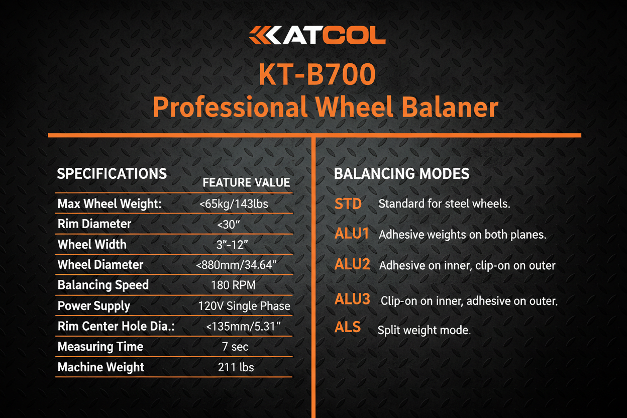 KT-B700 Dark Industrial Spec Card