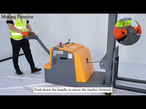 Xilin CPD10W counterbalanced electric stacker demonstration