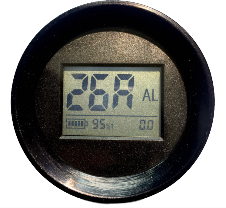 LCD meter display with large digits and 'AL' indicator